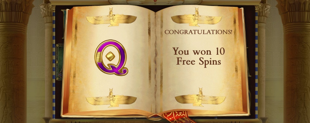 Gratulacje, wygrałeś free spiny na Book of Dead