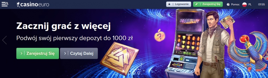 Tak wygląda nowa strona CasinoEuro