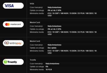 Jakie metody płatności znajdziemy w Kasynie Betsafe?