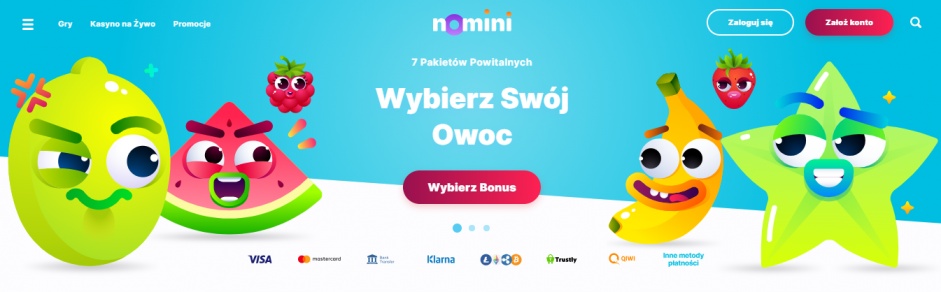 Sprawdź bonusy kasynowe oferowane przez Nomini