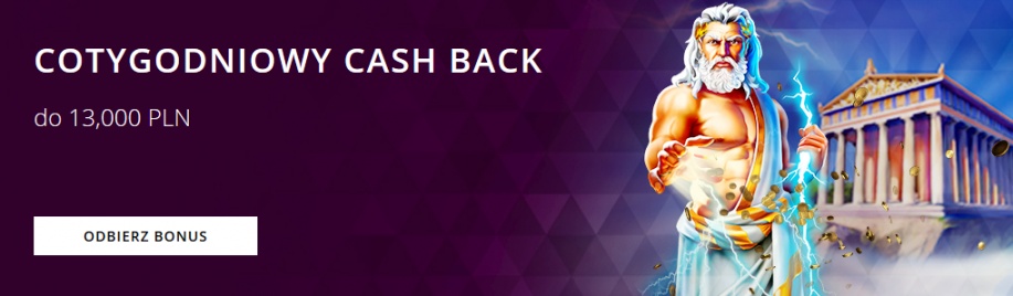 W Malina Casino dostępny jest też cotygodniowy cashback