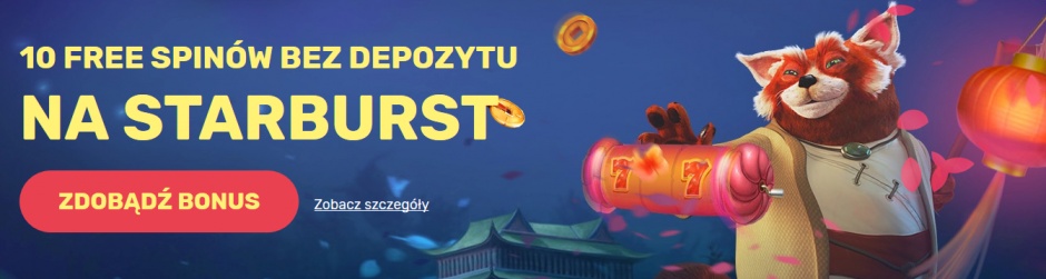 Odbierz free spiny bez depozytu na Starburst w Maneki Casino