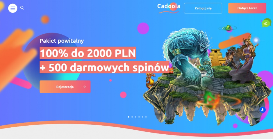 Strona internetowa od Cadoola Casino jest lekka i przyjemna