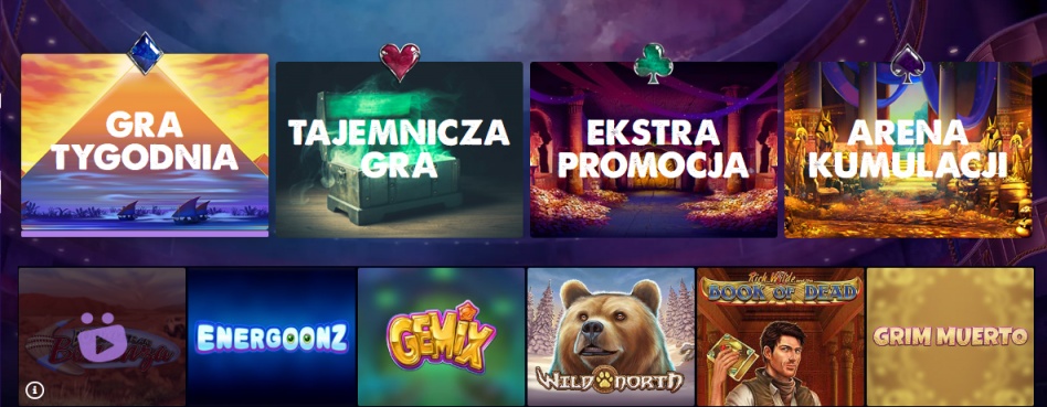 Zakładka Go Vegas w Wild Jackpots